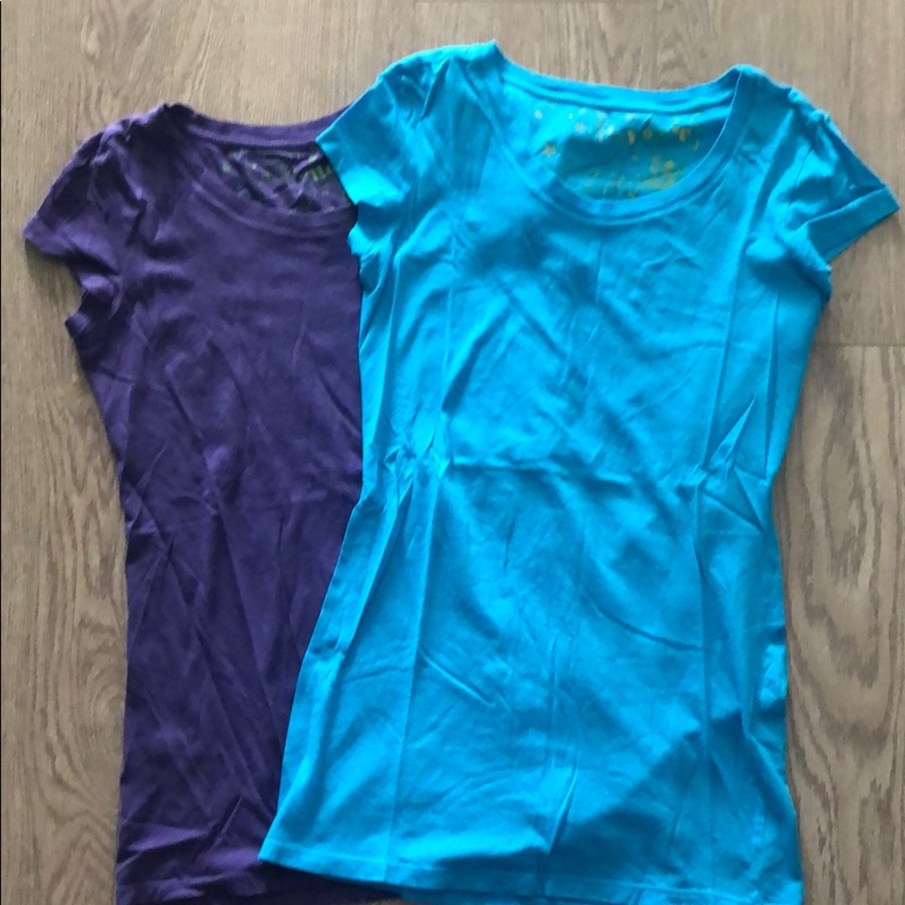2 for 1! Purple T-shirt & Blue T-shirt